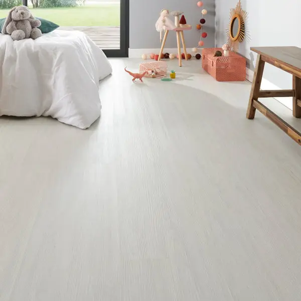 Lame PVC clipsable gris blanchi l. 15 x L. 93,5 cm. Ép. 3,2 mm
