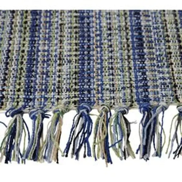 Tapis coton rayure multicolore 50x80cm