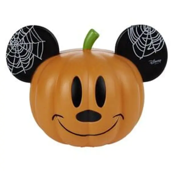 Citrouille Disney Mickey à LED orange et noir - petit modèle