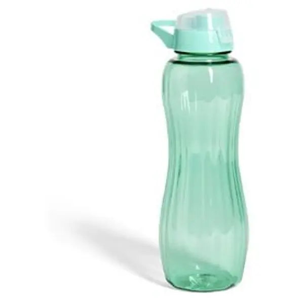 Gourde plastique rose ou vert Ø8xH25cm