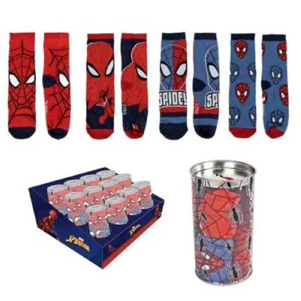 Spiderman Hucha + 4par Calcetines 2311