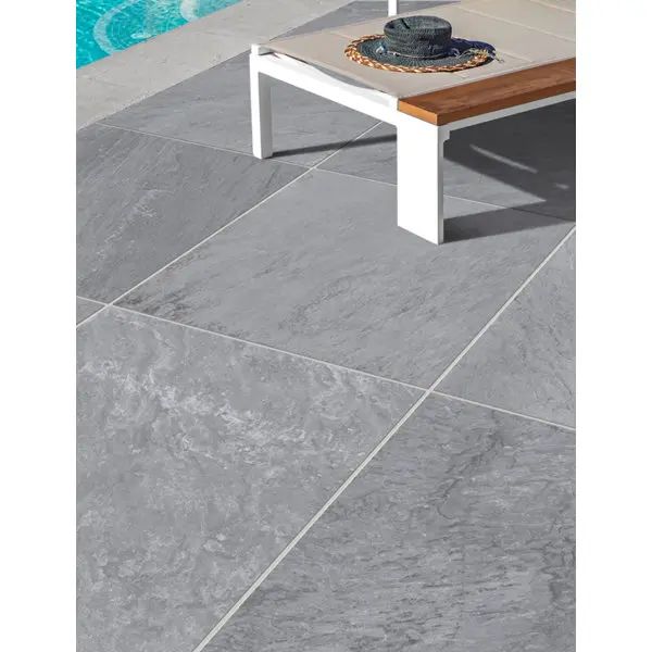 Dalle extérieur grès cérame émaillé gris NATIVA QUARTZ - 60 x 60 cm
