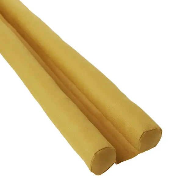 Bas de porte double Ø5xL90cm polyester jaune