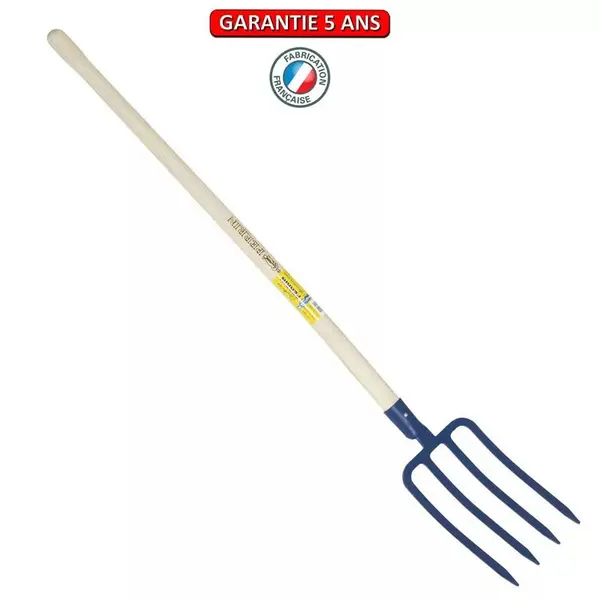 Fourche à bêcher douille 4 dents 29 cm manche pomme - PERRIN