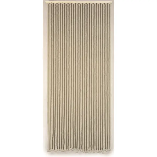 Rideau de porte en corde - CORDAGE - 90 x 200 cm - coton écru 36 bandes - Jardiline
