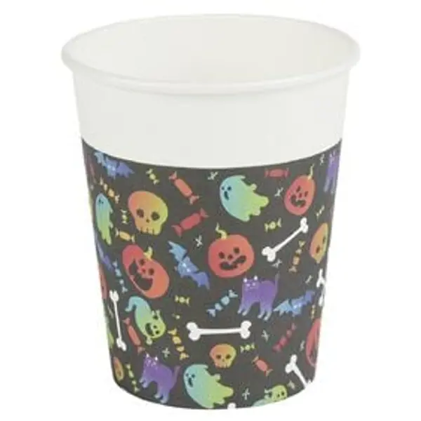 Gobelet papier Halloween Ø7,5cm x6