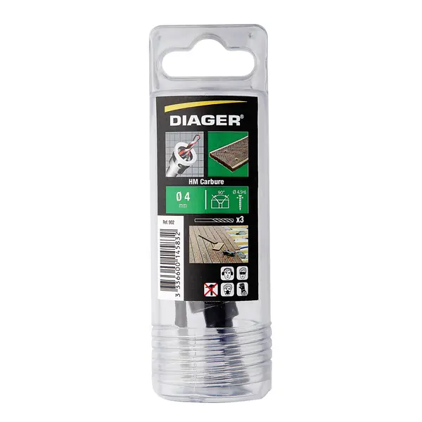 Kit complet terrasse forets, fraisoir et clé hexa double - 902
