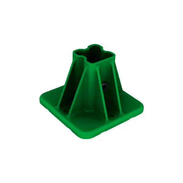 Kit de 2 étriers de fixation pour poteau de grillage verts universel - ép. 3 mm