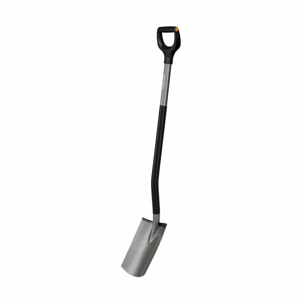 Bêche ronde Ergonomic (grise) - FISKARS