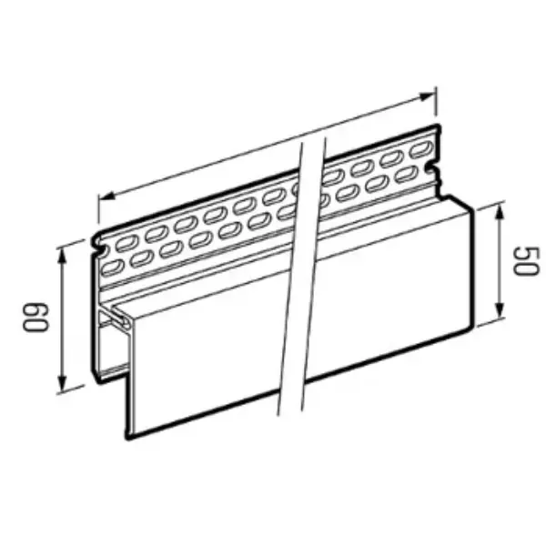 Profil de ventilation clipsable - FS 262 - 6 ml - Natural