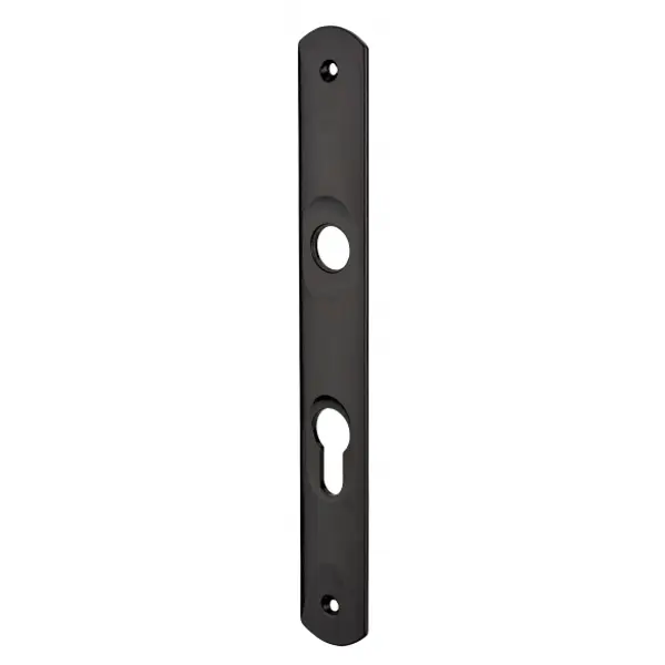 Plaque de propreté pour serrure encastrable de portail, noir - THIRARD