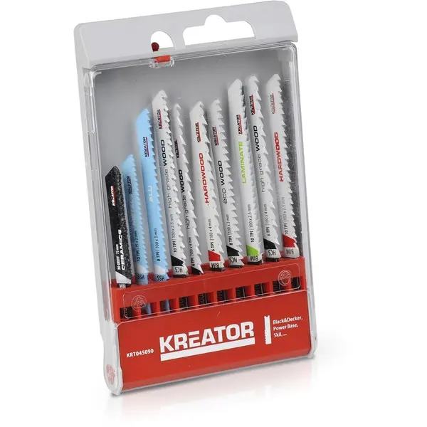 Jeu de 10 lames de scie sauteuse en U - Kreator