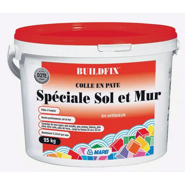 Colle en pâte spéciale sol et mur D2TE
