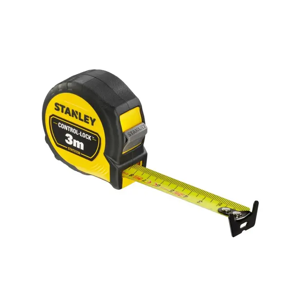 Metre ruban acier et caoutchouc Control-Lock STANLEY 3 m - STANLEY