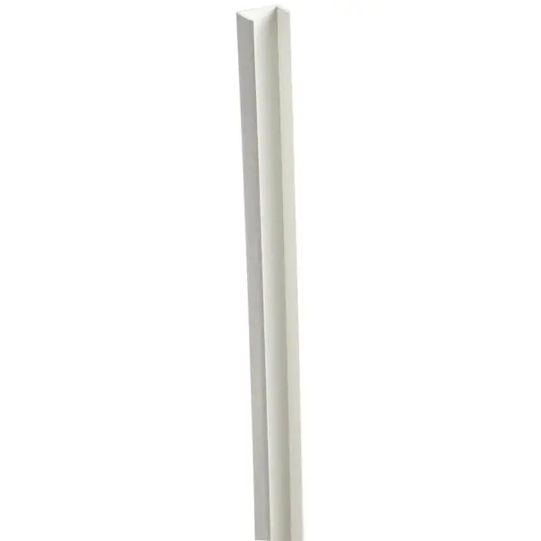 Profil de finition en U pour planche universelle, en PVC - L. 3 m section 21 mm x 24 mm