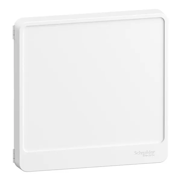 Porte blanche opaque pour coffret Schneider Resi9 - 13 modules (1 rangée) - R9H13421