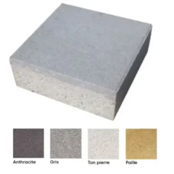 PAVE BETON OCITY 15X15X6 ANTHRACITE POUR DALLE PAV65