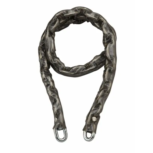 Chaîne acier cémenté zingué Loops, vélo, barrières, Ø 8mm, 1.2m, gaine PVC - THIRARD