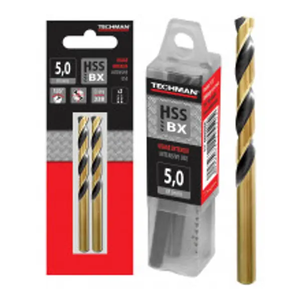 Forets hss - bx135° 3 forets 1.5 mm 40 / 18 mm - TECHMAN