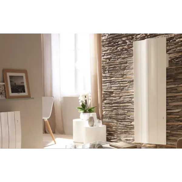 Radiateur fluide GALAPAGOS DIGITAL vertical Blanc