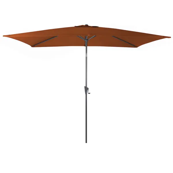 Parasol droit - TILT - Aluminium époxy - Acier - 3x2m - Sienne - PROLOISIRS