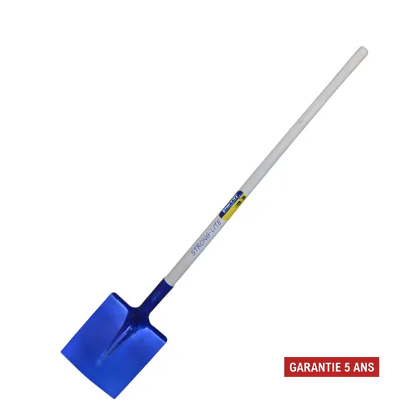 Pelle aluminium carrée 25 cm Strong-Lite manche bois 110 cm - PERRIN