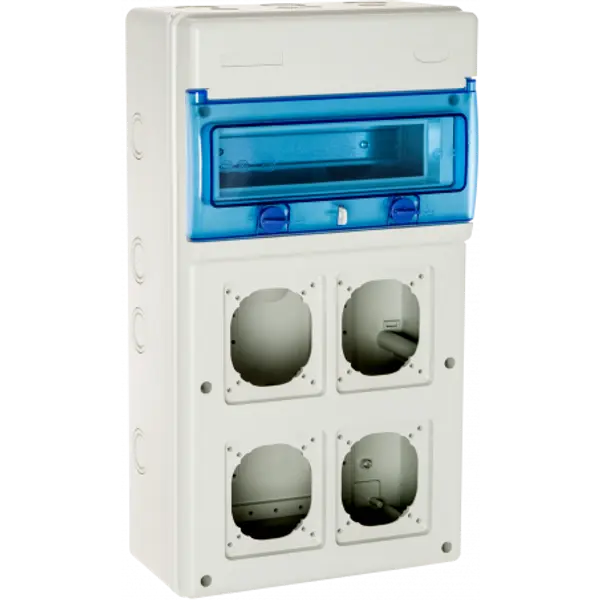 1311PV4 Coffret étanche IP65 pour 4 prises électriques à composer - 11 modules - Solera Indubox