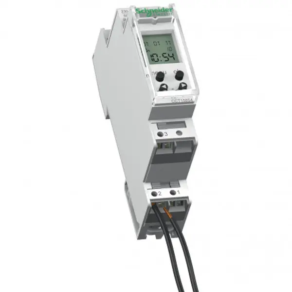 CCT15854 Schneider - Interrupteur horaire - hebdomadaire 24h/7j - 56 commutations - Acti9 IHP
