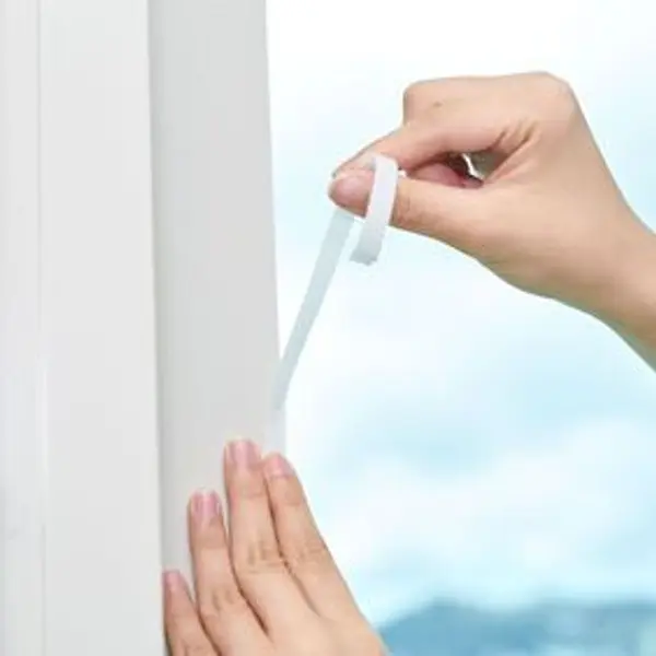 Moustiquaire agrippante pour fenêtre polyester blanc 100x100cm