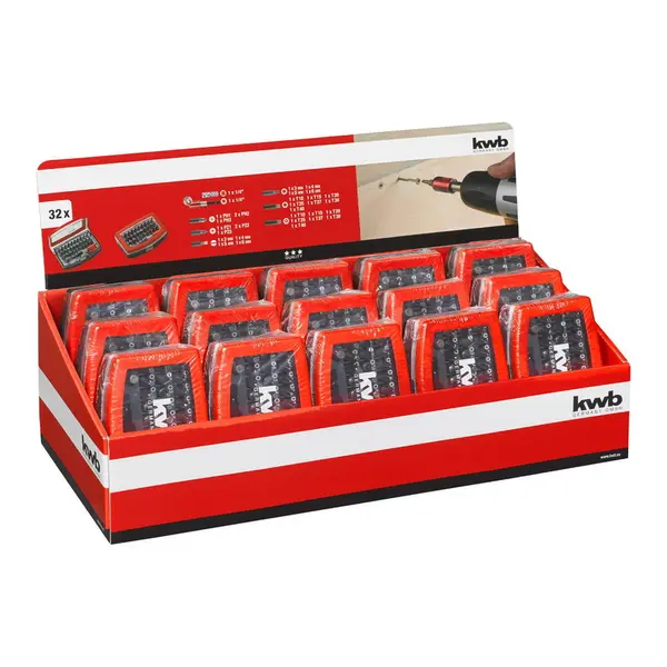 Coffret d'embouts de vissage - 32 pièces - KWB by Einhell