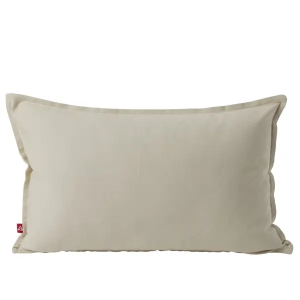 Housse de coussin coton Panama 30x50cm blanc