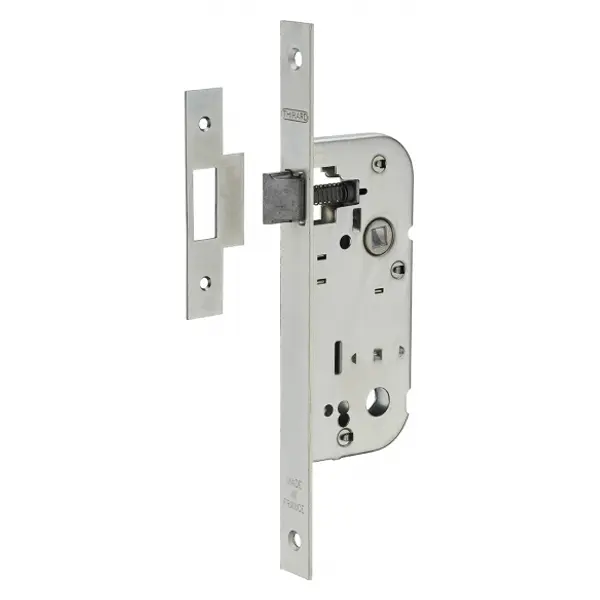 Serrure encastrable bec de cane pour porte intérieure, axe 40mm, bouts carrés - THIRARD