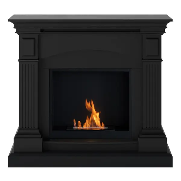 Cheminée bioéthanol - FreeFlame MAGNA - flamme réelle sans conduit - noire - TAGU
