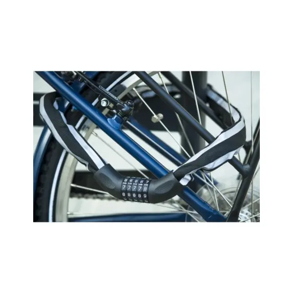 Antivol à combinaison Biker, 5 chiffres, chaîne acier, moto, 0.9m, noir - THIRARD