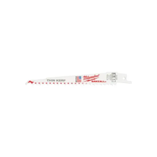 Lame De Scie Sabre Thin Kerf 300mm X 5 Tpi boite de 5 Milwaukee