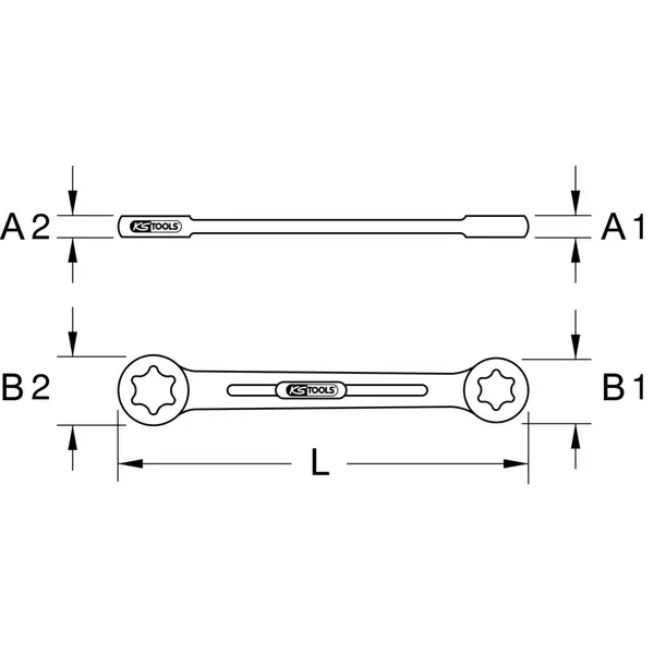 Clés polygonales droites TORX®