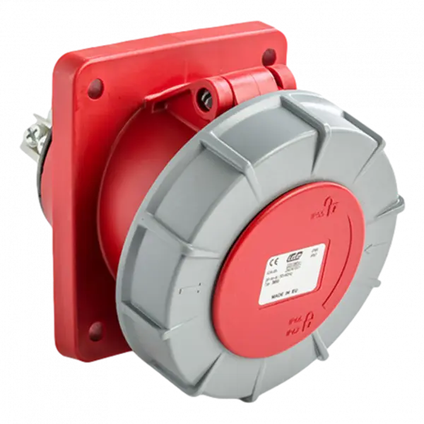 Prise encastrable 63A tétrapolaire 380V - 3P+N+T - Étanche IP67 - IDE