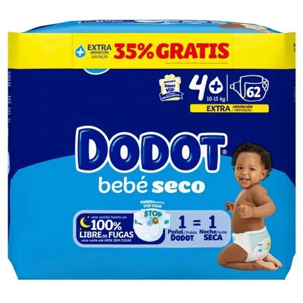 Dodot Azul (T/4) 62 Unid. 10-15 Kg