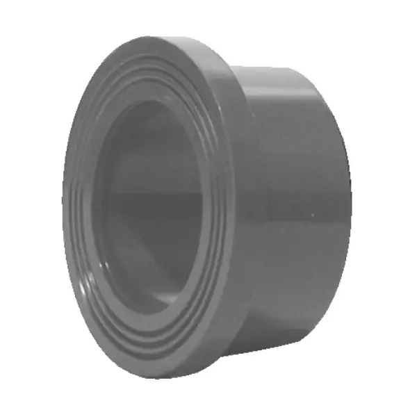 Collet PVC pression strié pour joint plat femelle à coller