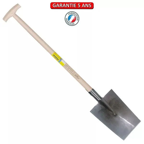 Louchet Senlis de 28 cm - emmanché béquille fraisée 80 cm - PERRIN