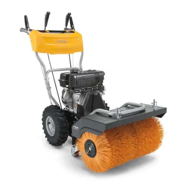 Balayeuse thermique - SWS 600 G - 212 cm³ - largeur de travail 60 cm - brosse en nylon réglable - 6 vitesses avant, 2 arrière - Stiga