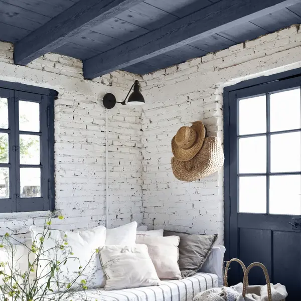 Peinture Relook bois MAISON DECO, bleu marine satine, 1 l - MAISON DECO