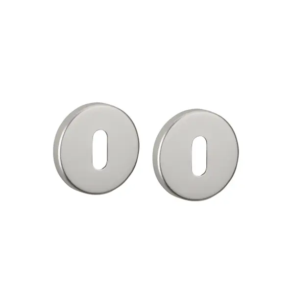 Paire de rosaces trou de clé, argent - THIRARD